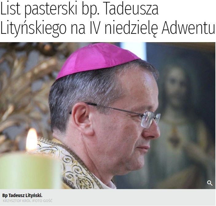 List pasterski na IV niedzielę adwentu