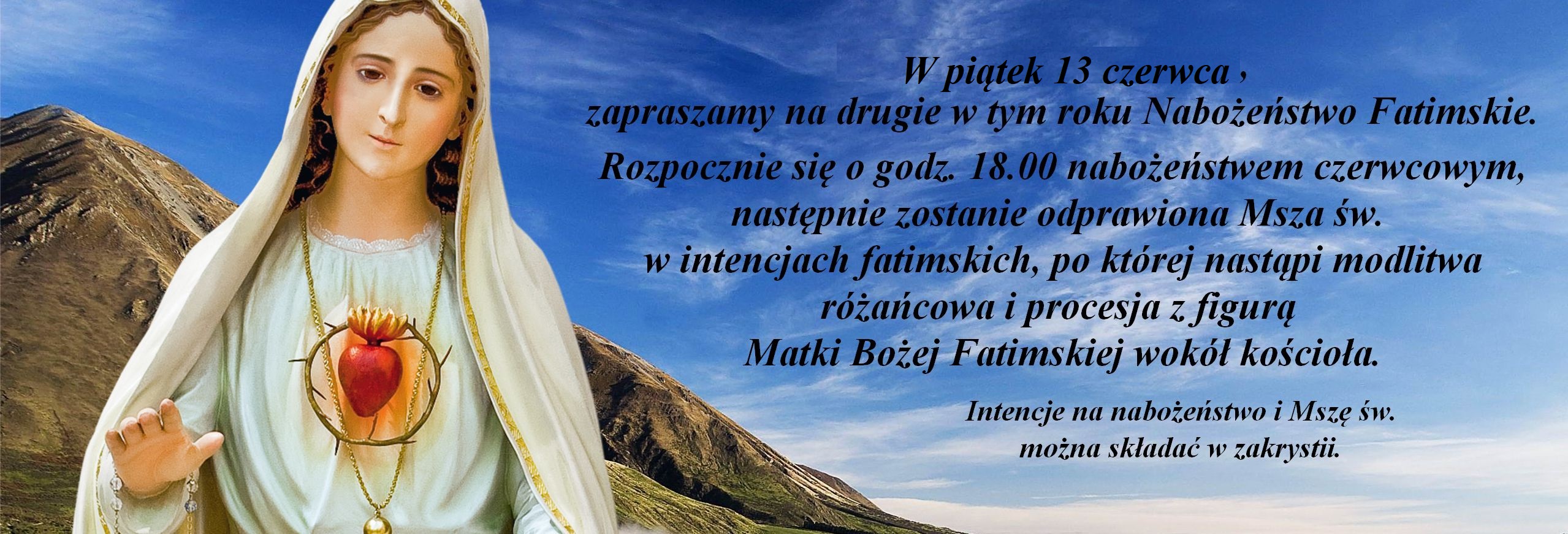 Nabożeństwo Fatimskie 13.06.2025 