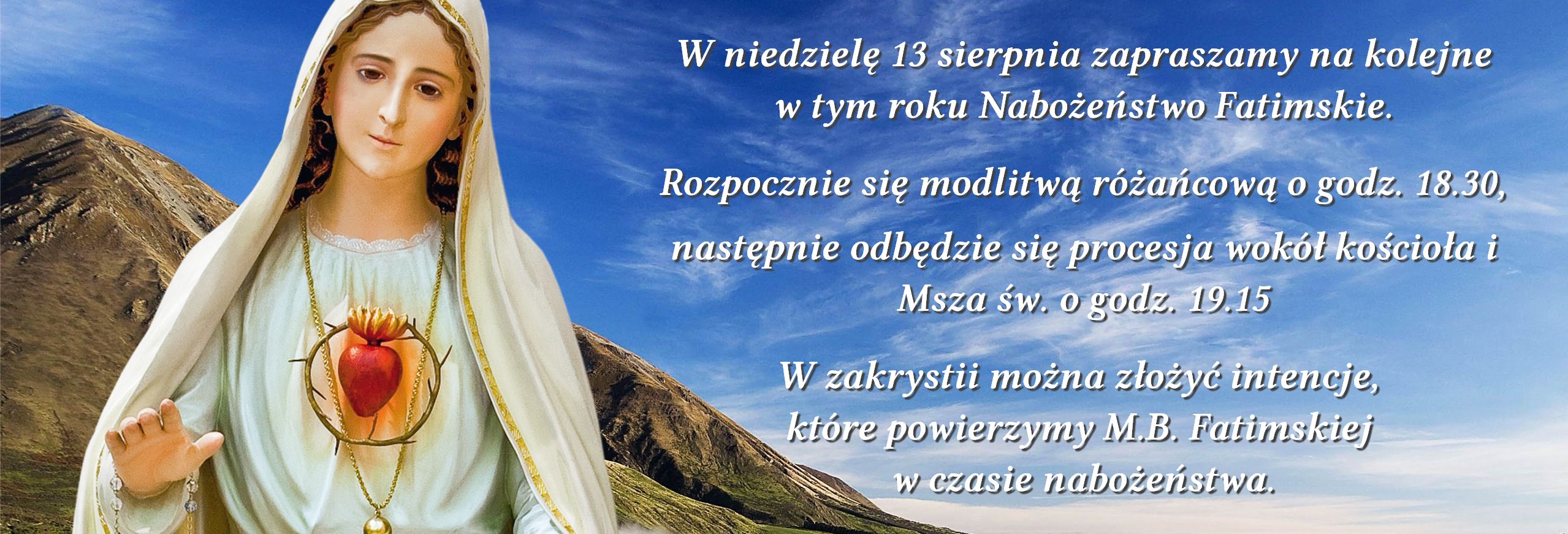 Nabożeństwo Fatimskie 13.08