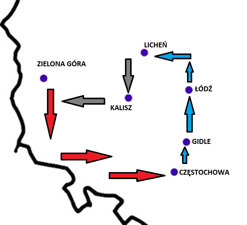 trasa częstochowa kalisz